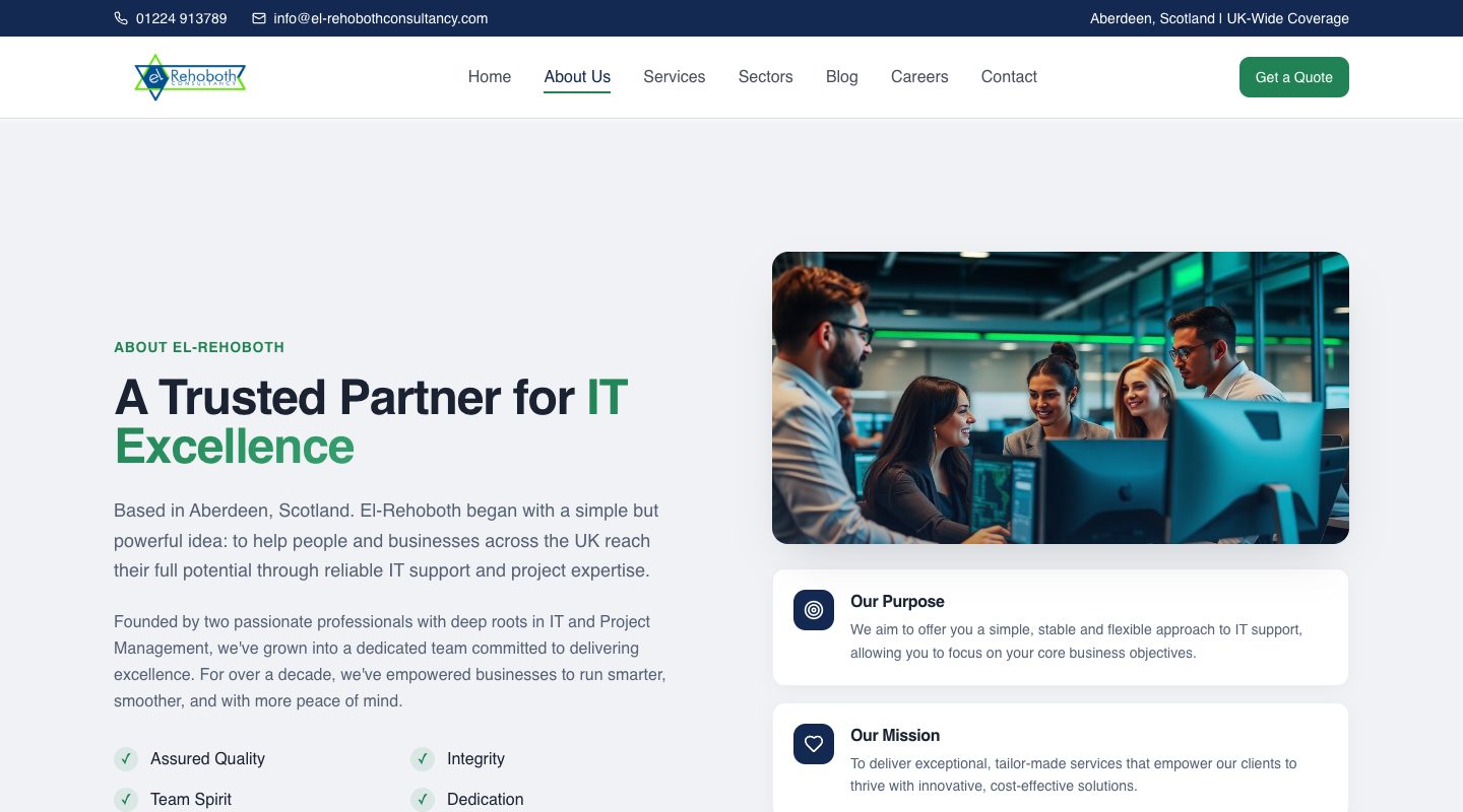 The El-Rehoboth Consultancy about page